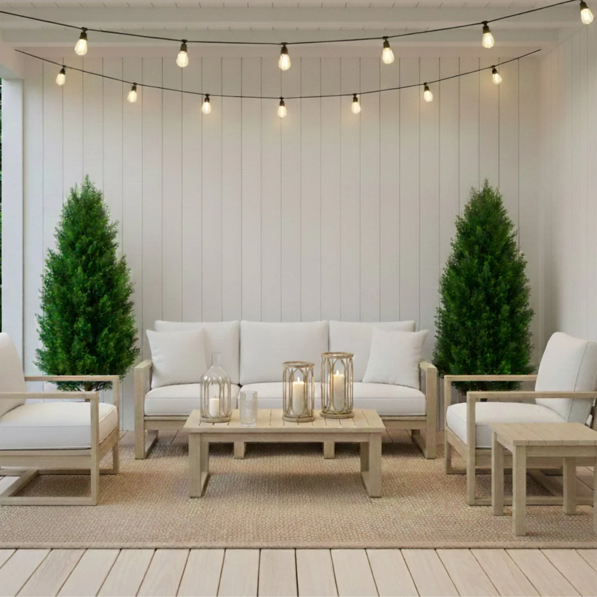 Faux 4’ UV Resistant Cedar Tree Indoor and Outdoor, 2-pack - Image 5