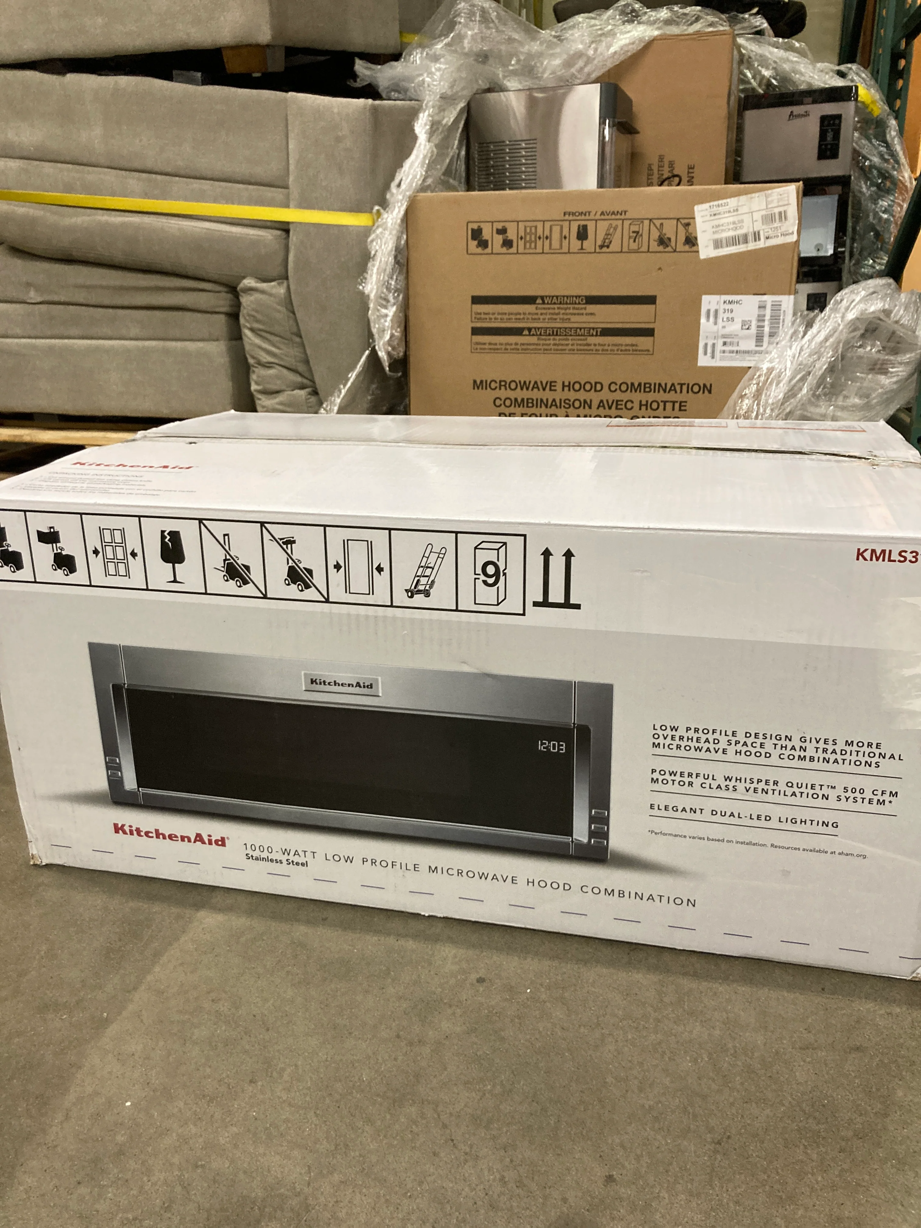 NEW - KitchenAid 1.1 cu. ft. Low Profile Over-The-Range Microwave Hood Combination with Whisper Quiet Ventilation System - Retail $699 - Image 4