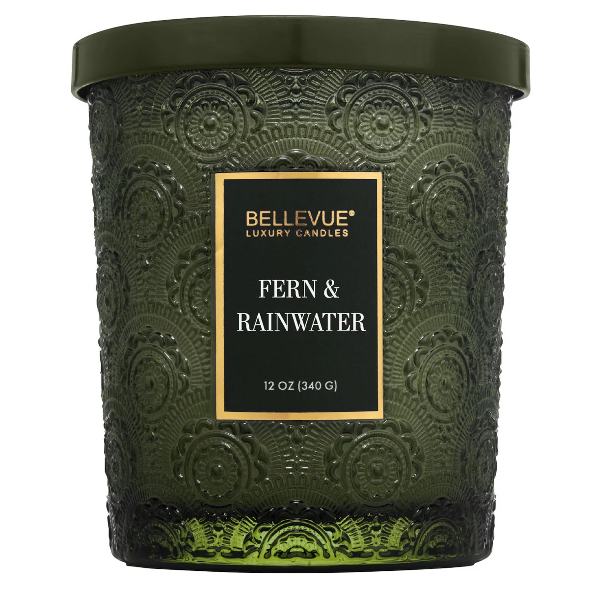 Bellevue Embossed Glass 12 oz. Candle, 4-pack - Image 6