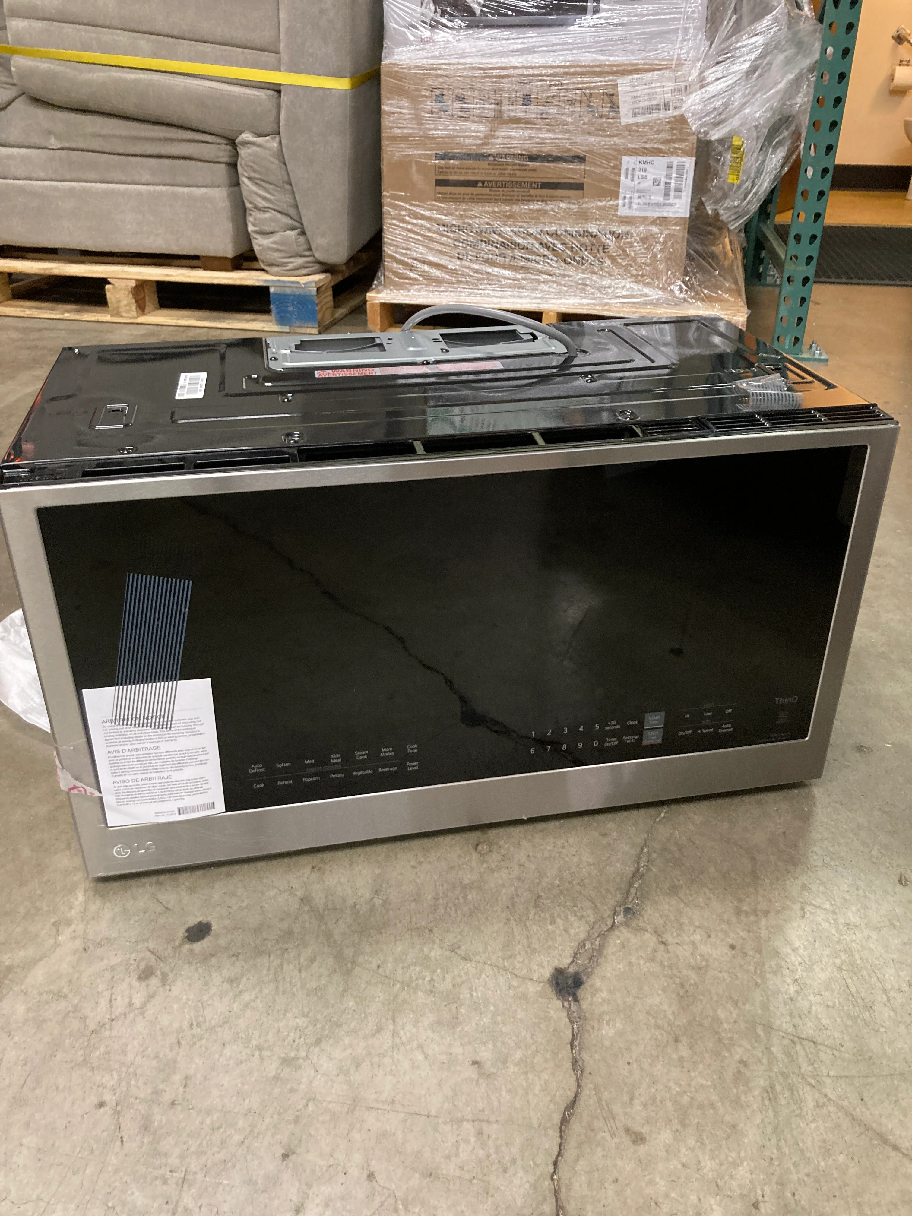 NEW - LG 2.0 cu. ft. Smart Wi-Fi Enabled Over-the-Range Microwave Oven with EasyClean - Retail $299 - Image 2