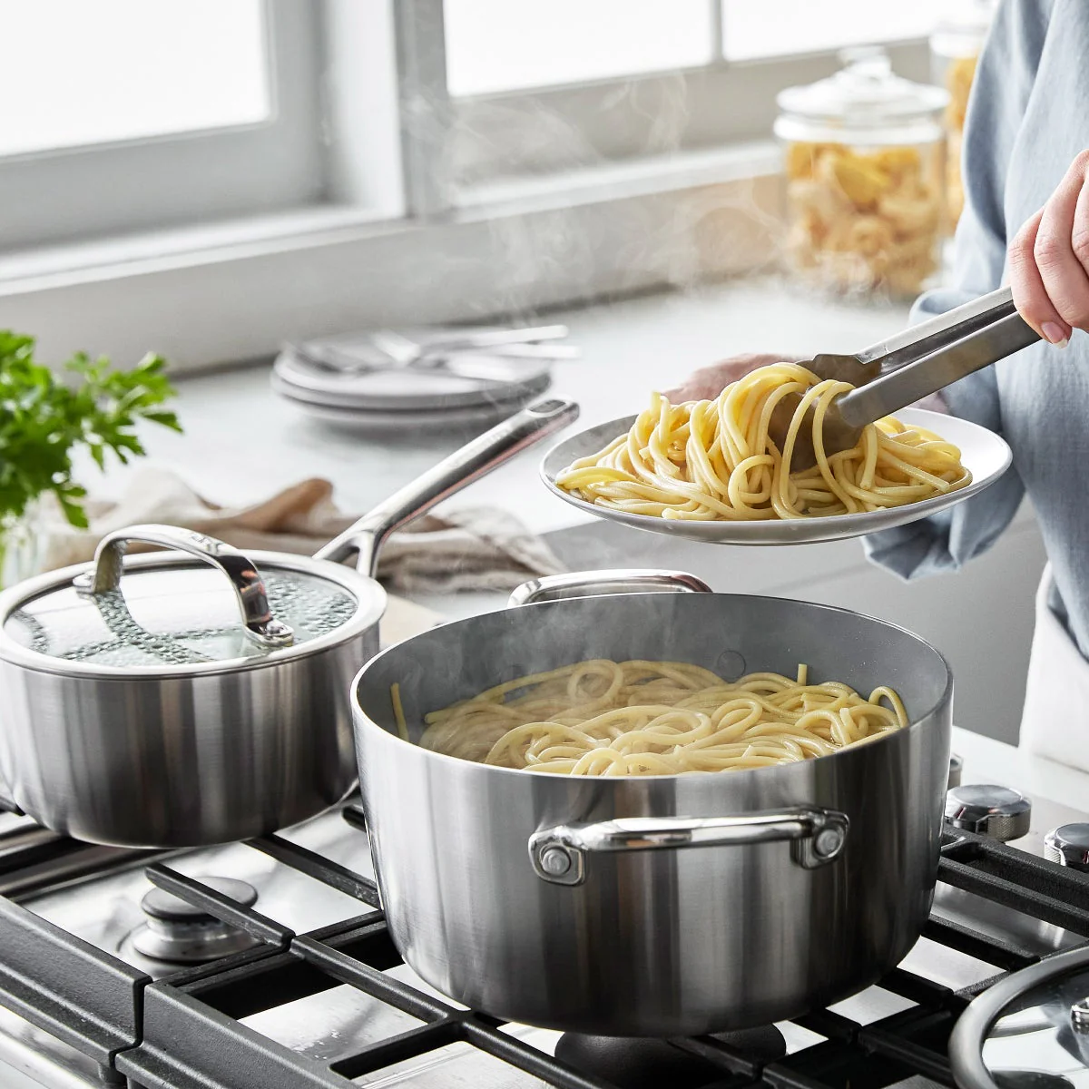 NEW - GreenPan GP3 Stainless Steel 11-piece Bundle - Image 4