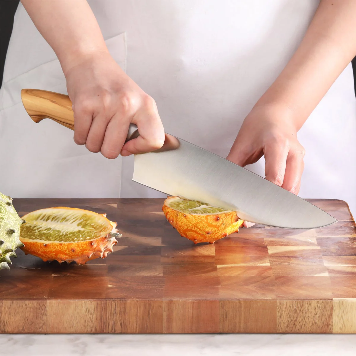 NEW - Cangshan OLIV Series Swedish Steel 15-Piece Knife Block Set, Maple Block - Image 6