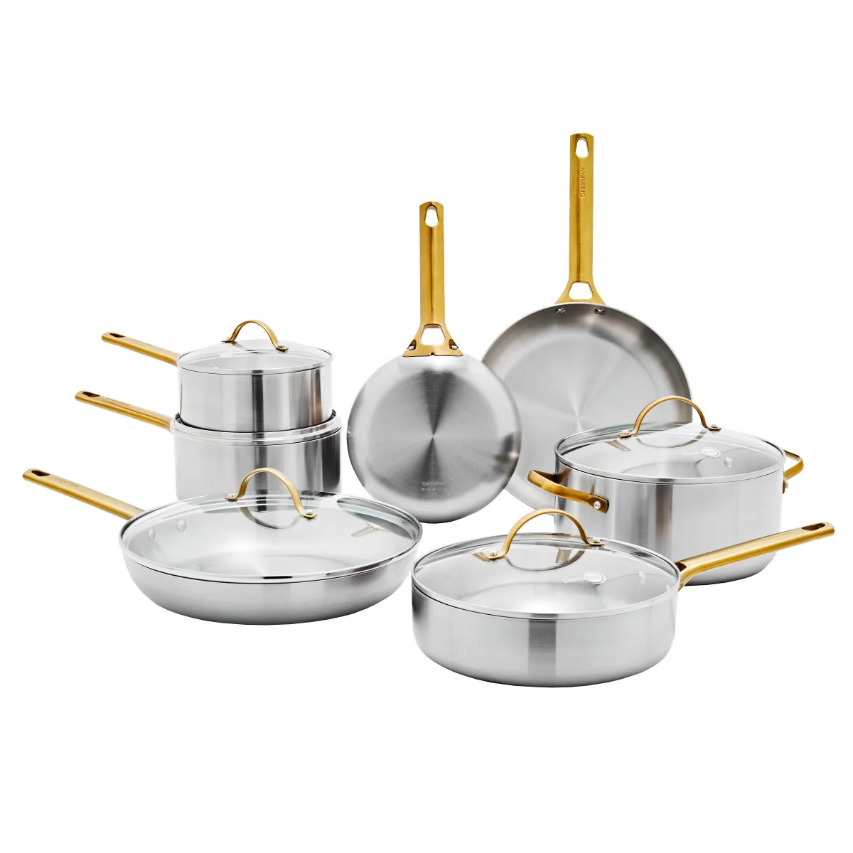 NEW - GreenPan Reserve Stainless Steel 12-piece Cookware Set - Image 2
