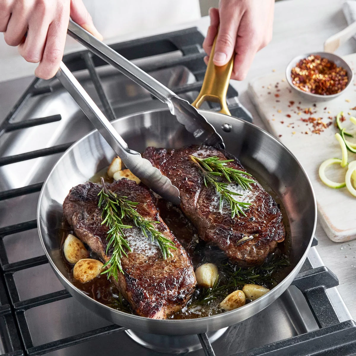 NEW - GreenPan Reserve Stainless Steel 12-piece Cookware Set - Image 5