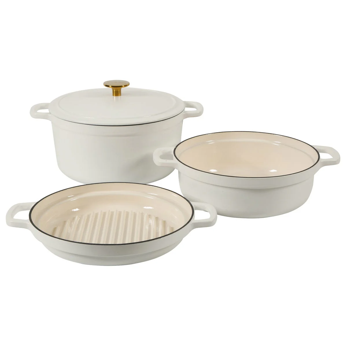Sur La Table Enameled Cast Iron Stackable Cookware Set - Image 8