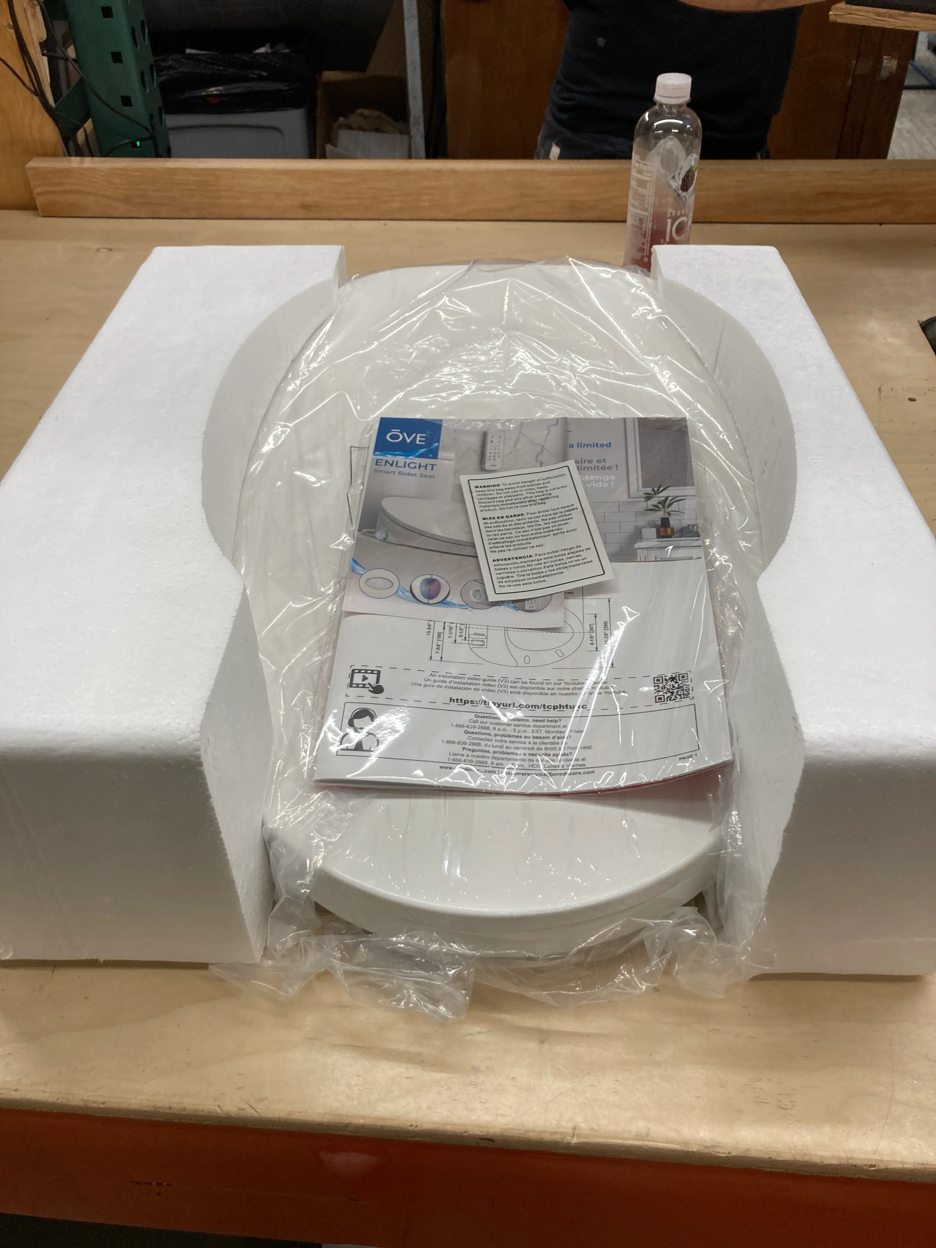 Like NEW - Costco - OVE Decors Enlight Elongated Smart Bidet Toilet Seat with Remote Control - Retail $399 - Image 7