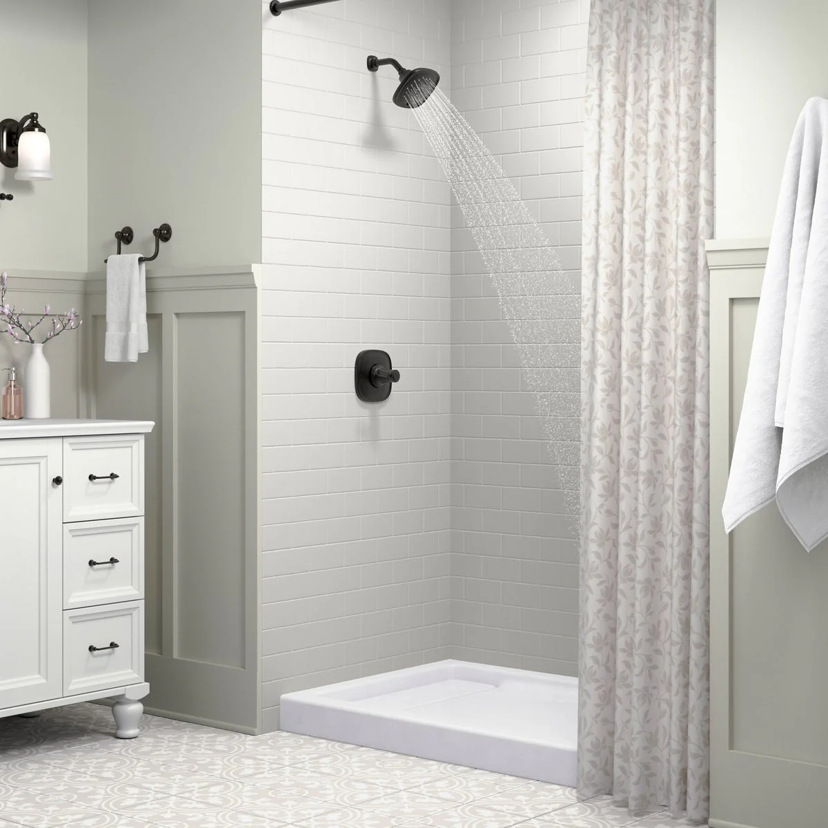 Kohler Terzet Rite-temp Bath and Shower Trim Set MATTE BLACK - Image 3