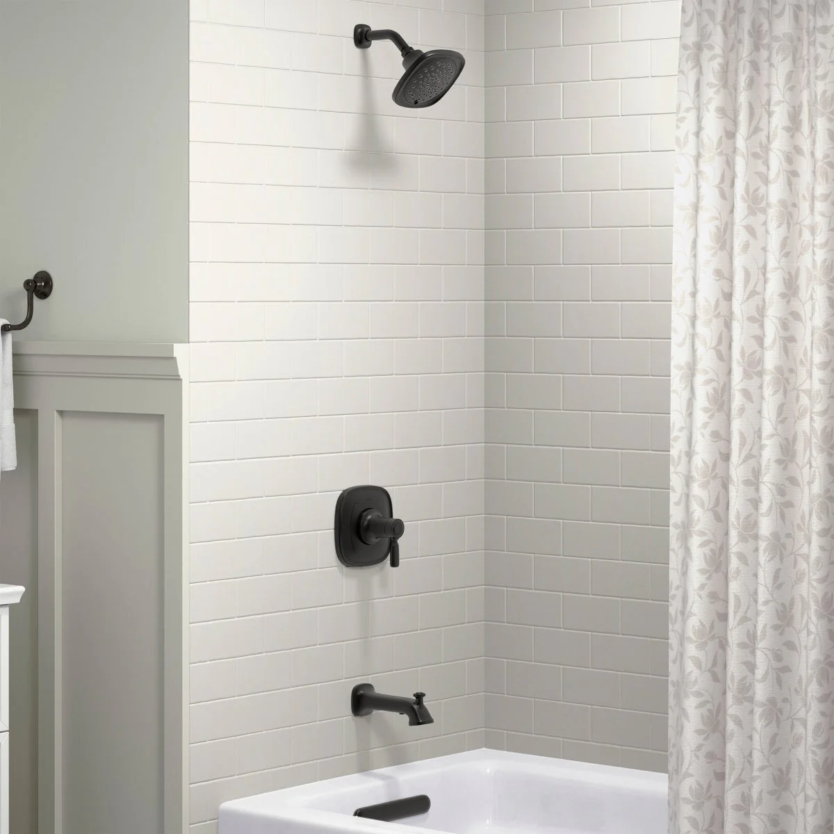 Kohler Terzet Rite-temp Bath and Shower Trim Set MATTE BLACK - Image 5