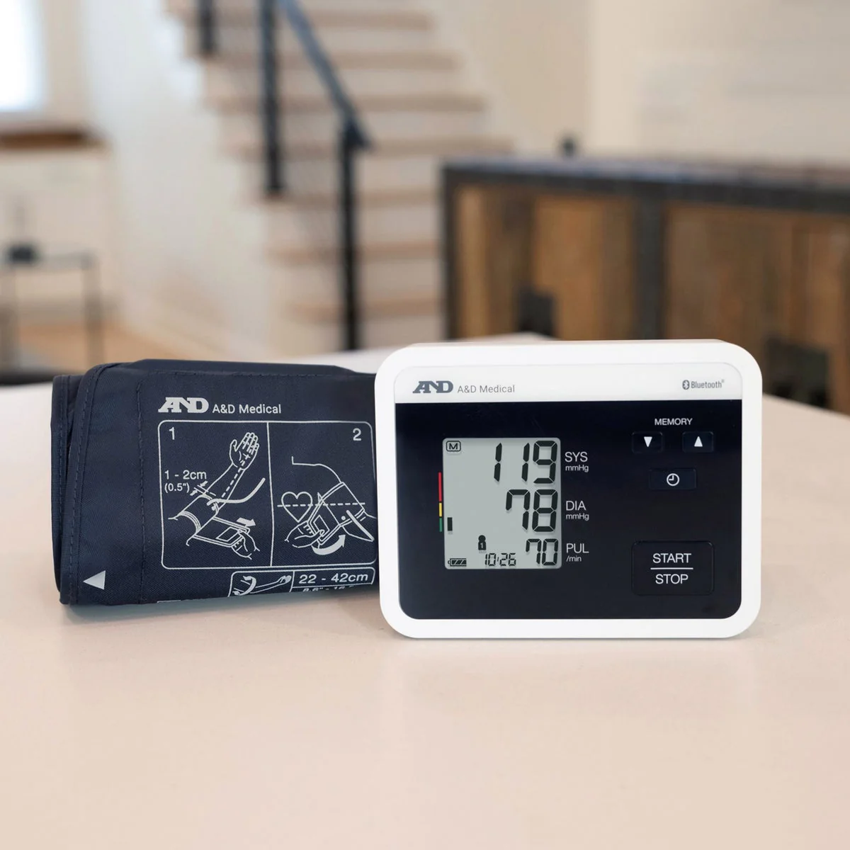 A&D Upper Arm Bluetooth Blood Pressure Monitor - Image 4