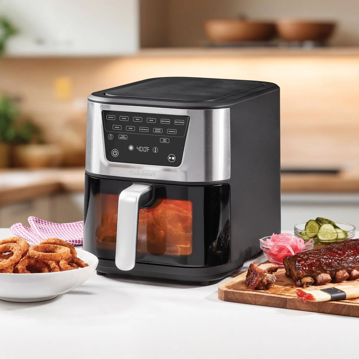 NEW - Cuisinart CompactMax Slim 8-Qt Basket Air Fryer Pro - Image 3