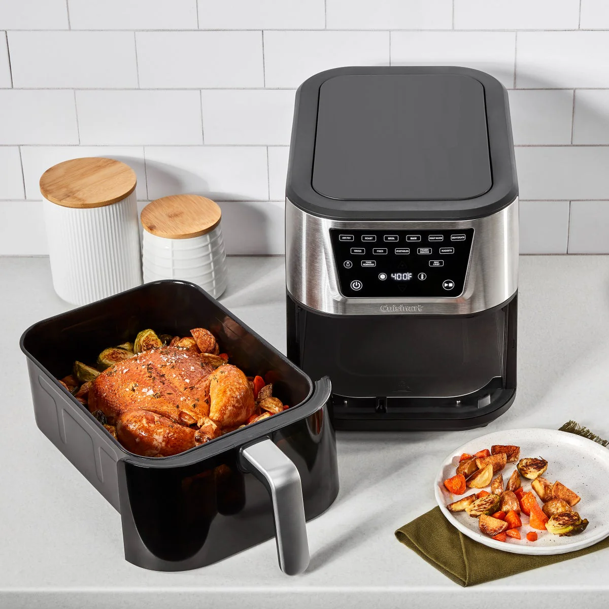 NEW - Cuisinart CompactMax Slim 8-Qt Basket Air Fryer Pro - Image 4