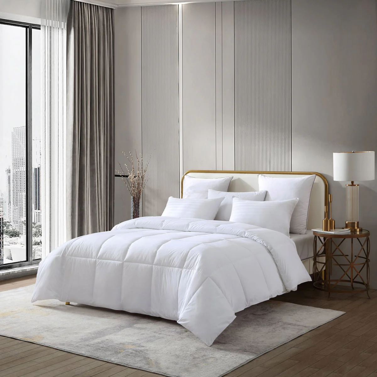 NEW - Farm to Home Down Alternative Comforter, Twin - Image 2