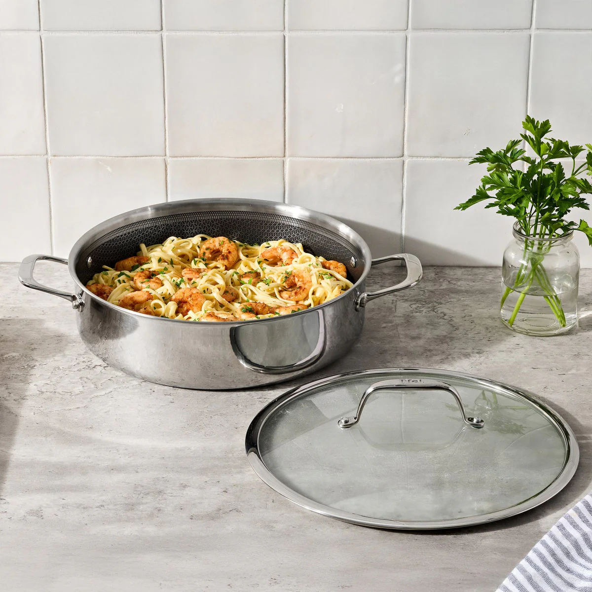 T-fal Hybrid Mesh Stainless Steel 6-quart Universal Pan - Image 3