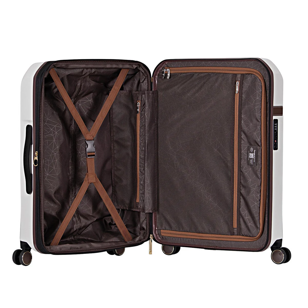 Traveler’s Choice White Candlewood II 3-piece Expandable Hardside Spinner Luggage Set - Image 7