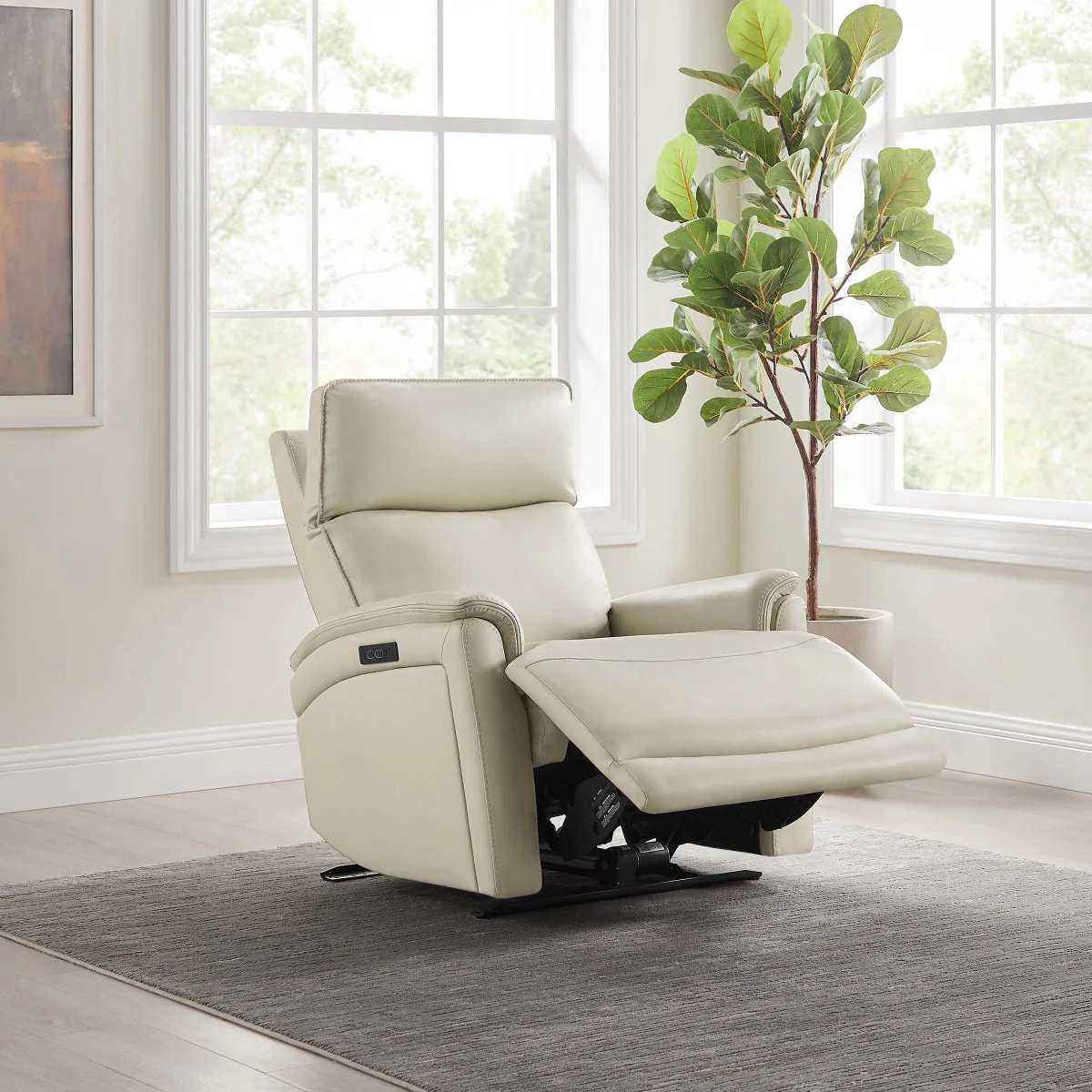 Sanders Leather Power Recliner with Power Headrest - Image 3