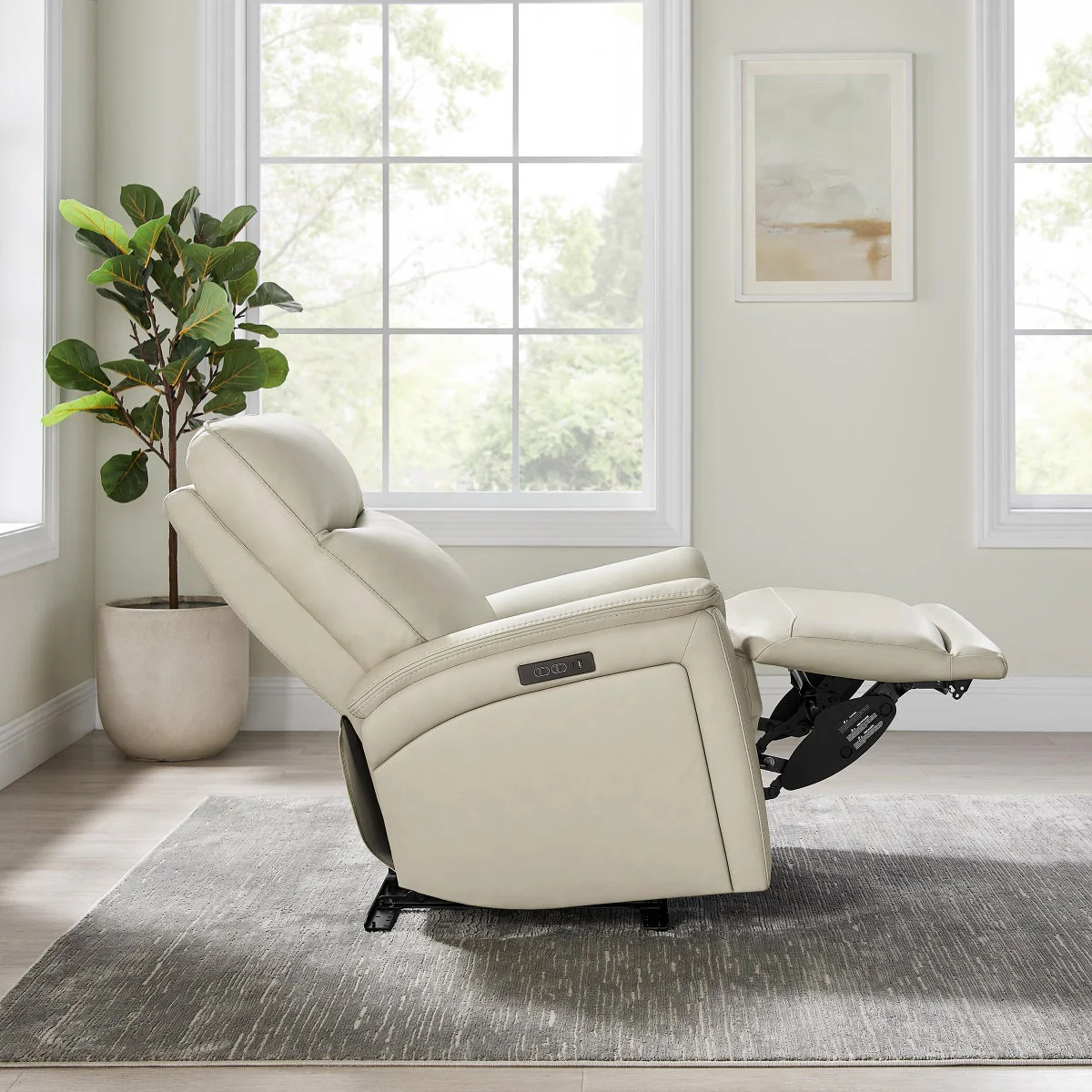 Sanders Leather Power Recliner with Power Headrest - Image 4