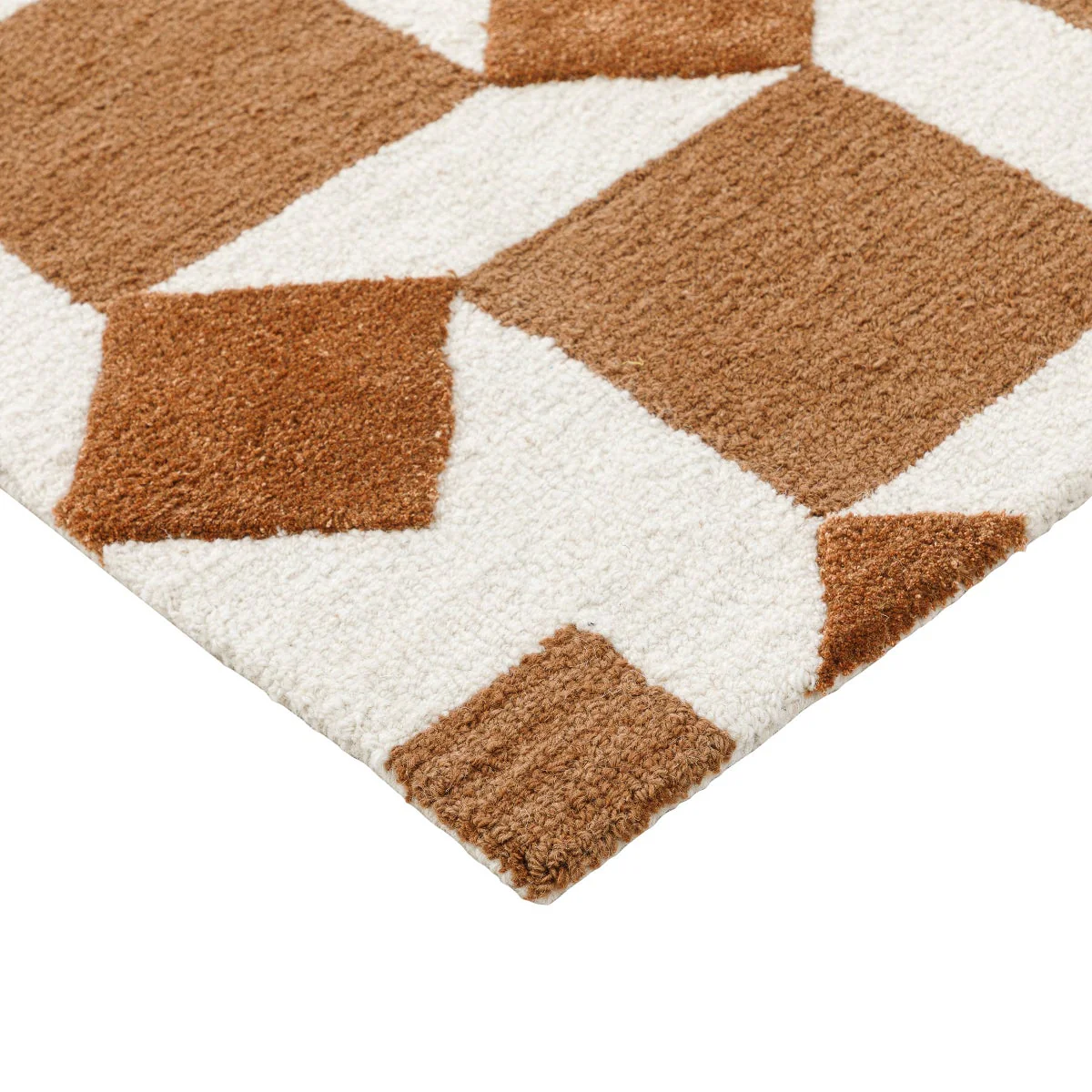 Obeetee Retro Hand Tufted Wool Area Rug, Nova Rust, Rug Size: 7 ft. 9 in. by 9 ft. 9 in. - Image 3