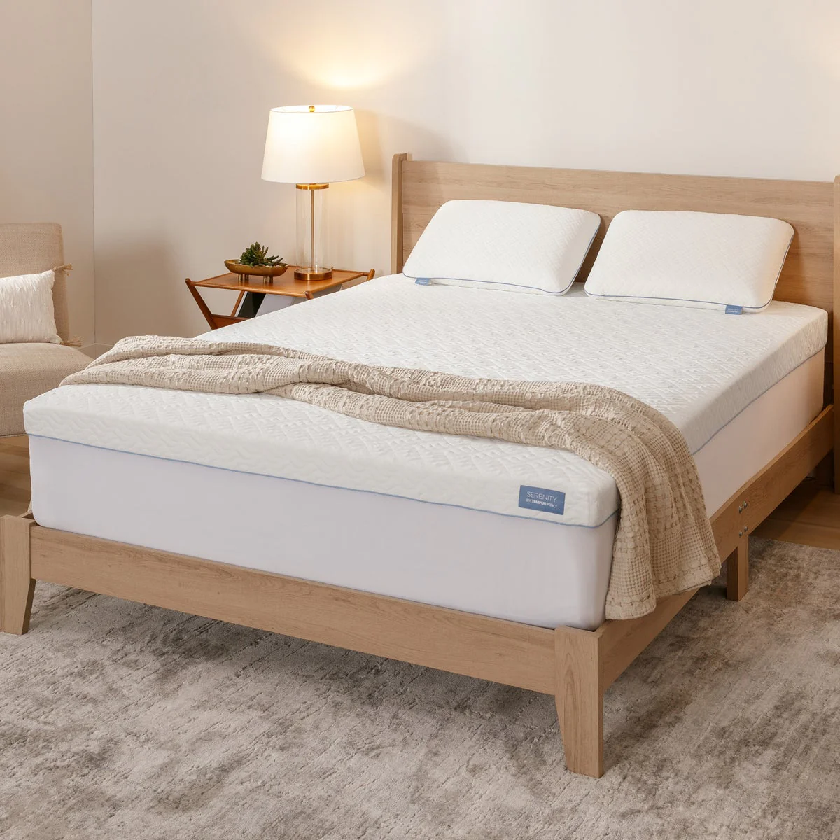 Serenity by Tempur-Pedic 3” Memory Foam Mattress Topper, Cali King - Image 2