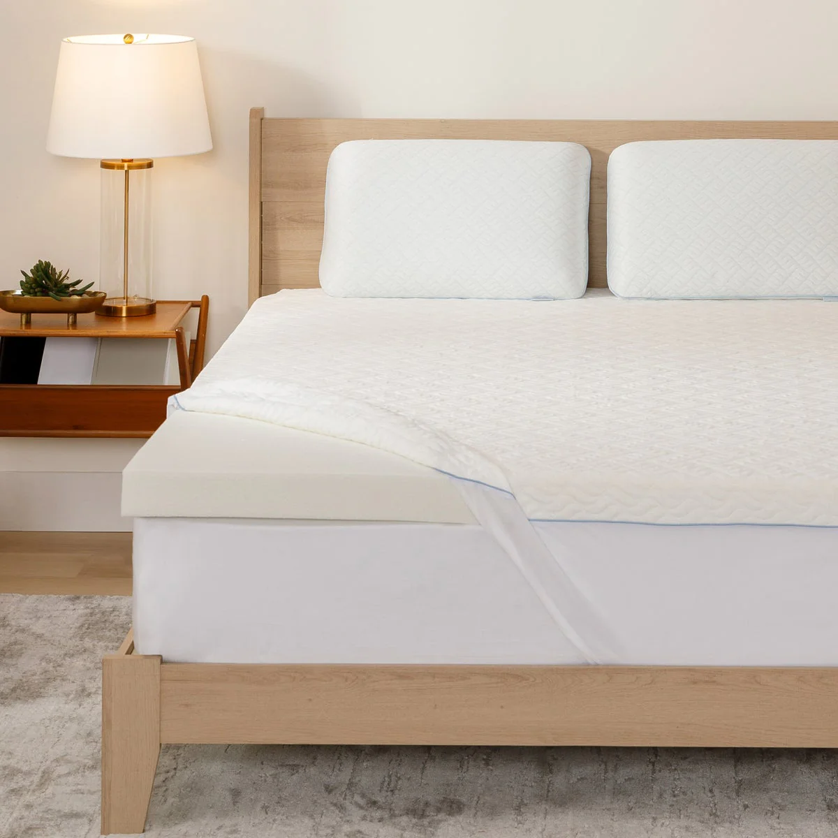 Serenity by Tempur-Pedic 3” Memory Foam Mattress Topper, Cali King - Image 4