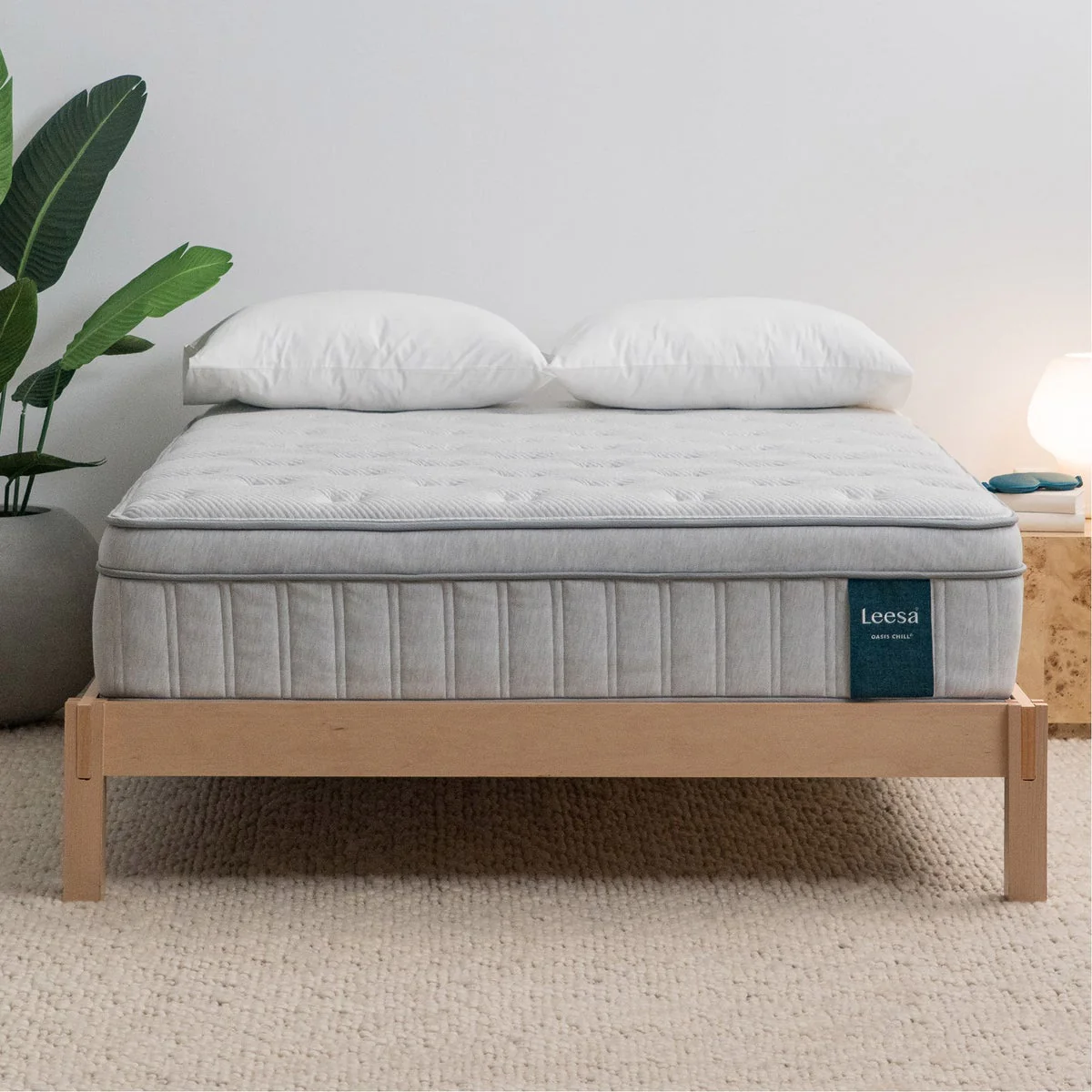 Leesa Oasis Chill 13.5" Euro Top Medium Firm Hybrid Mattress, Full - Image 2