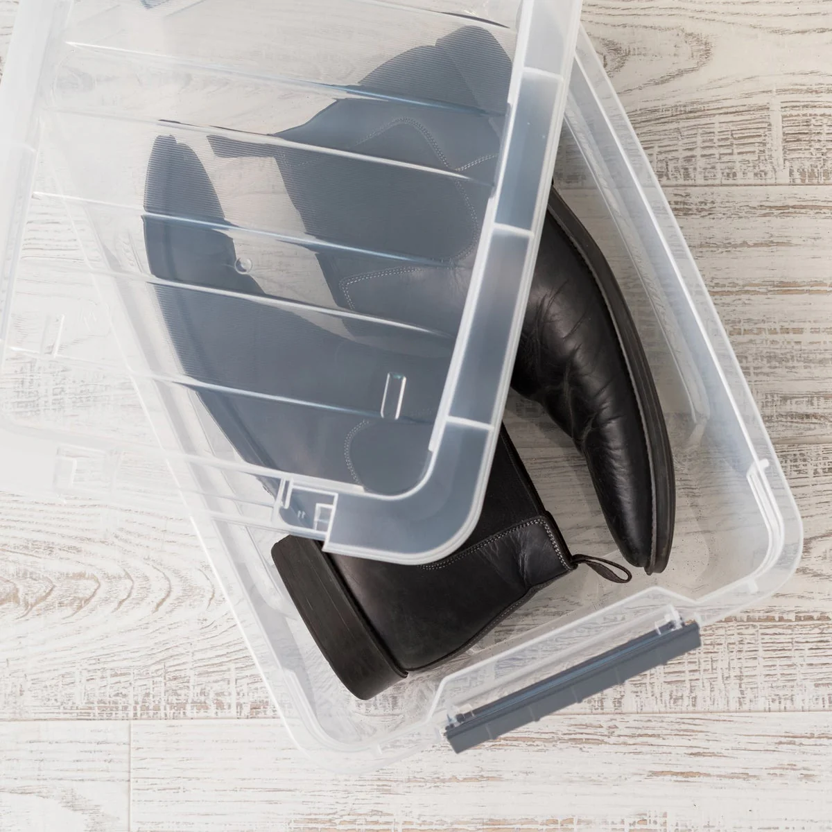 IRIS 12.9 Quart Buckle Up Storage Bin, 6-pack - Image 5
