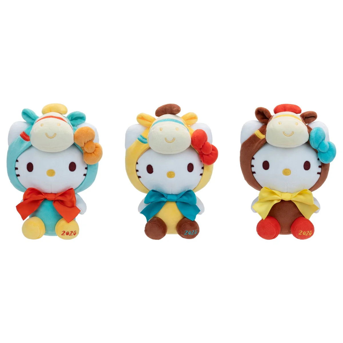 Hello Kitty 2026 Year of the Horse 8-Inch Plush 3-Pack - Image 2