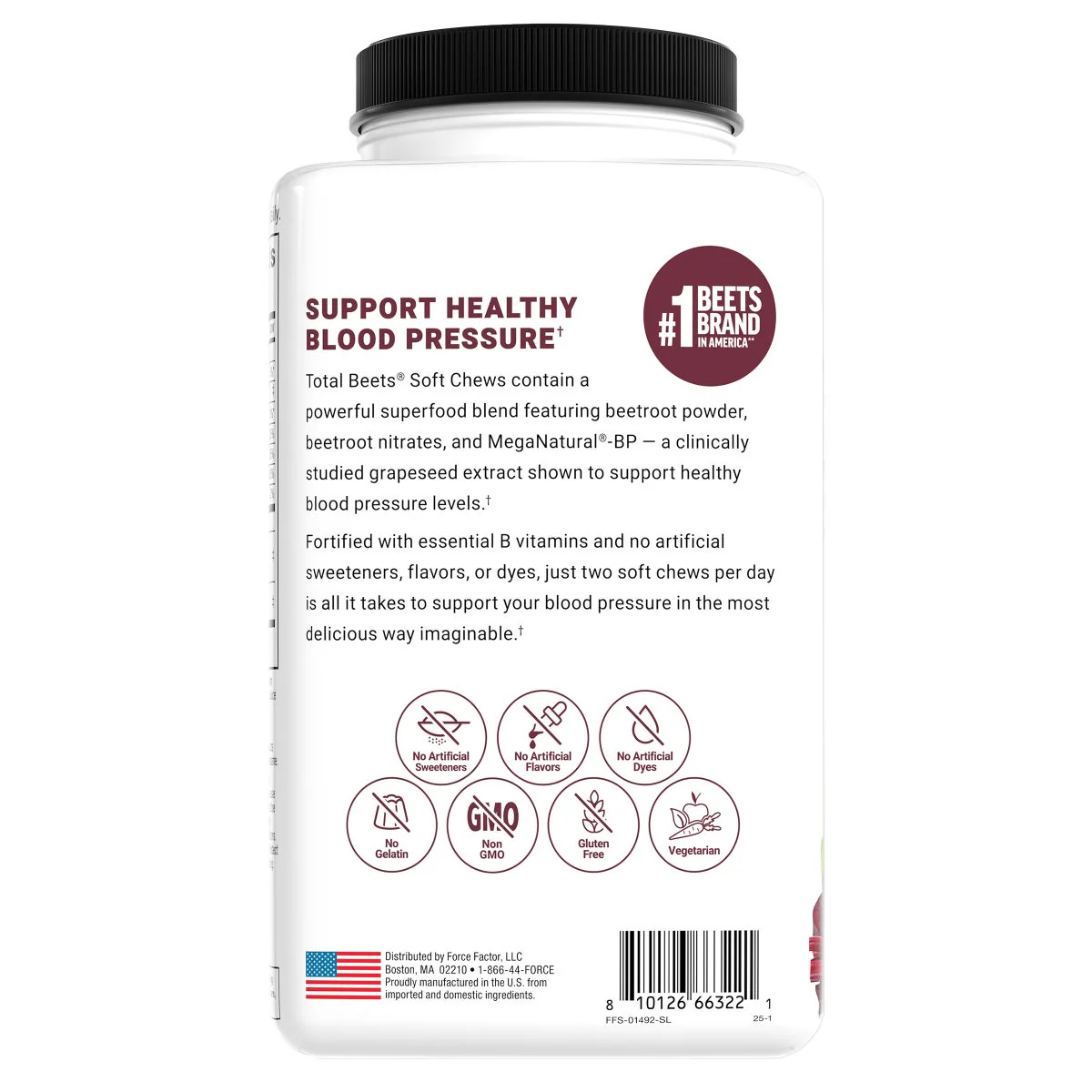Force Factor Total Beets Chews, 90 Soft Chews - Image 2