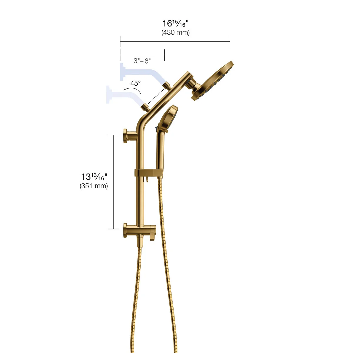 NEW - Kohler HydroRail 3-in-1 Multifunction Shower Head and Column Kit - Image 2