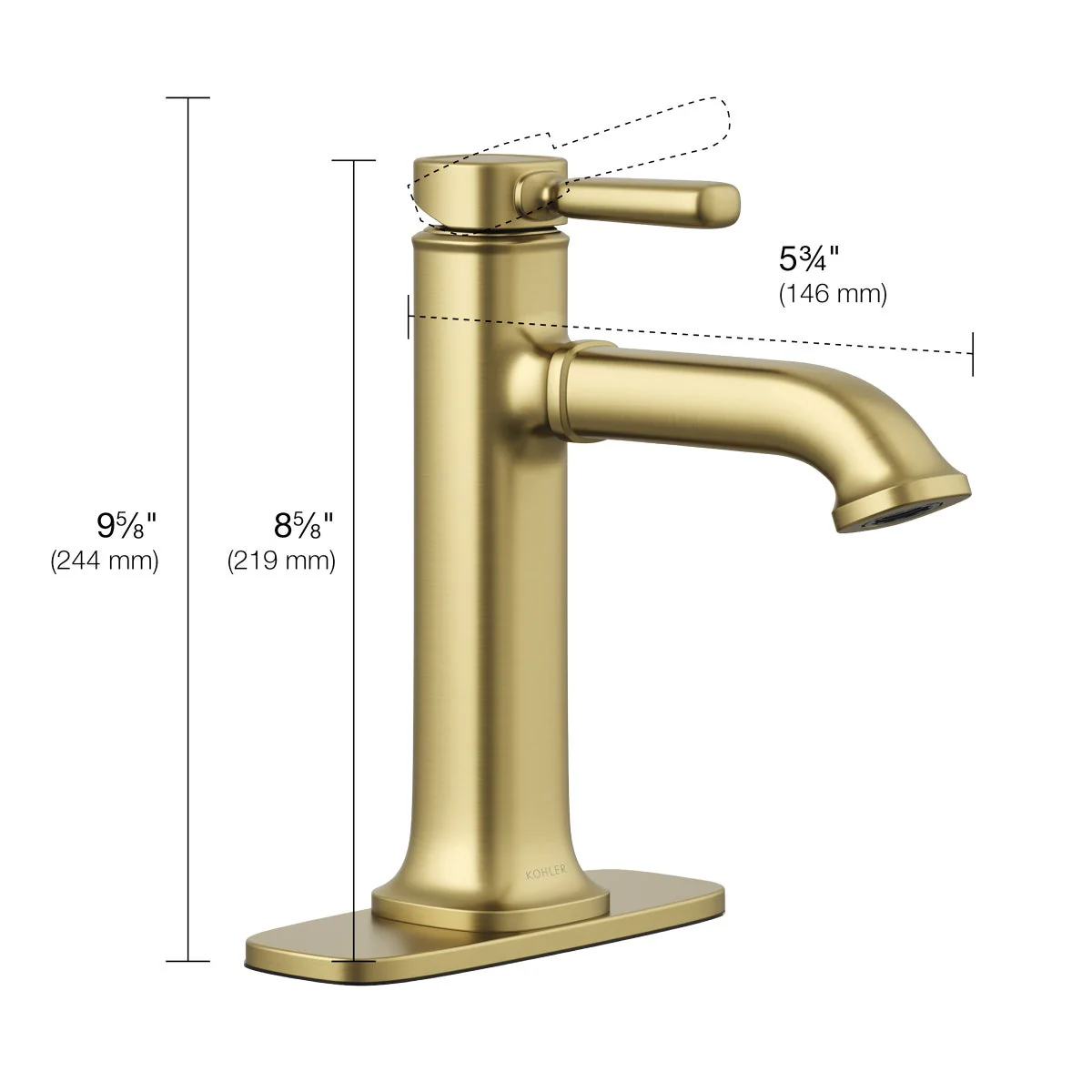 NEW - Kohler Terzet Single-handle Bathroom Faucet - Image 2