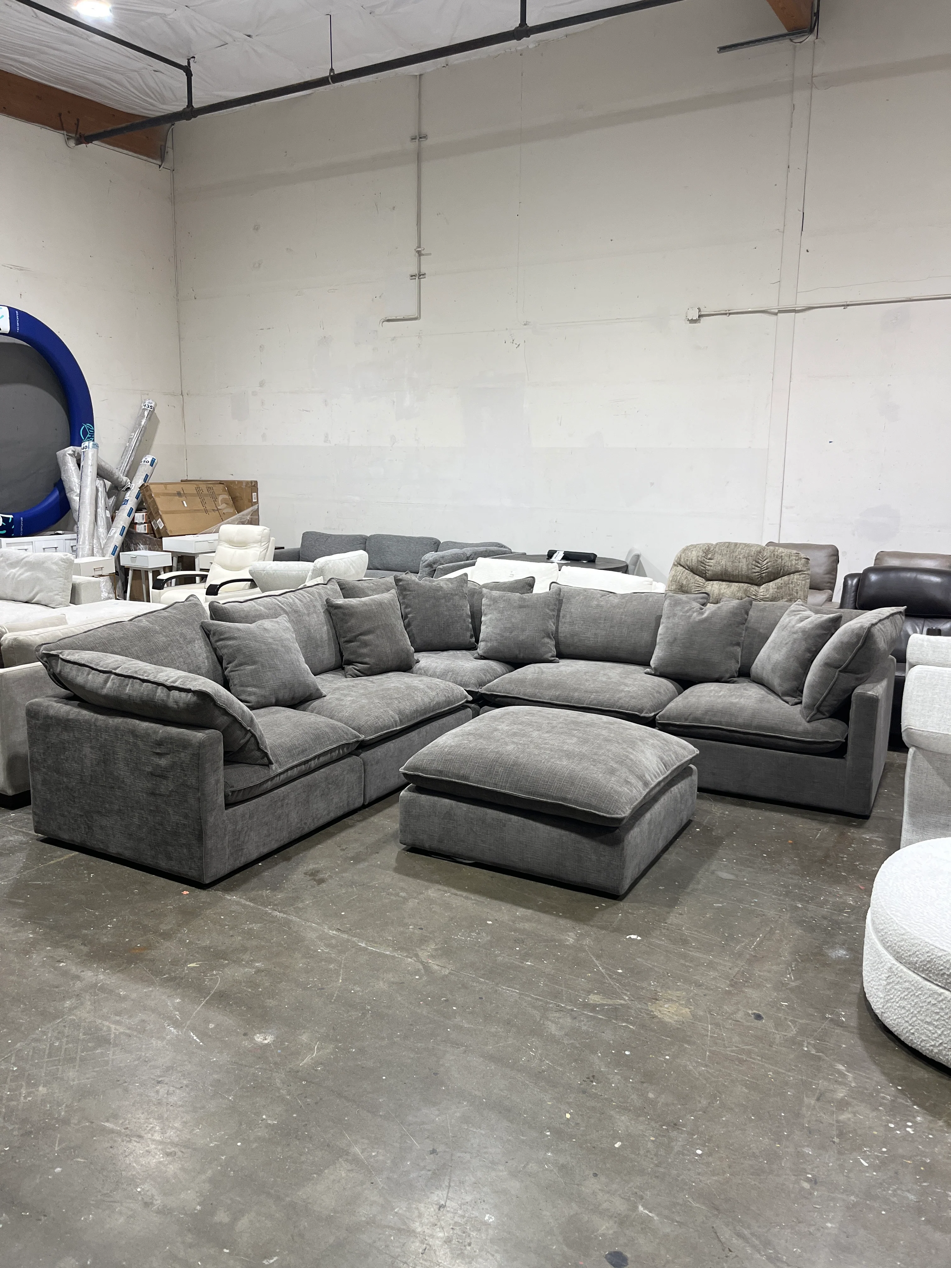 Mira 6-piece Fabric Modular Sectional - Image 8