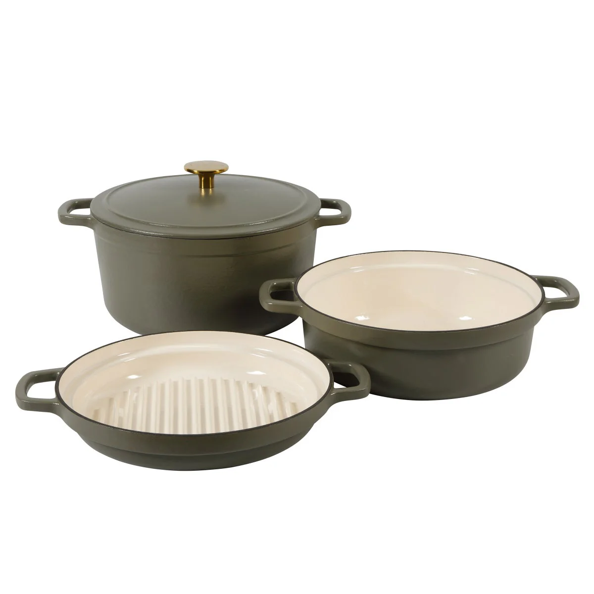 Sur La Table Enameled Cast Iron Stackable Cookware Set - Image 8
