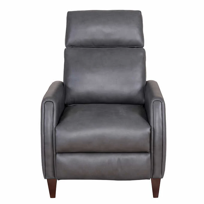 NEW IN BOX - Costco - Decklyn Leather Pushback Recliner - Retail $549 - Image 5