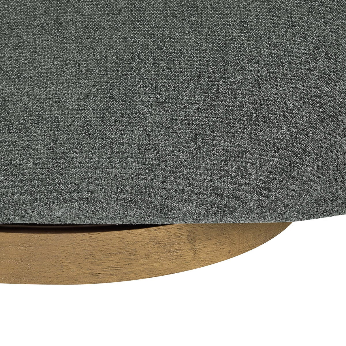 Henredon Murphy Swivel Boucle Chair, Gray - Image 7