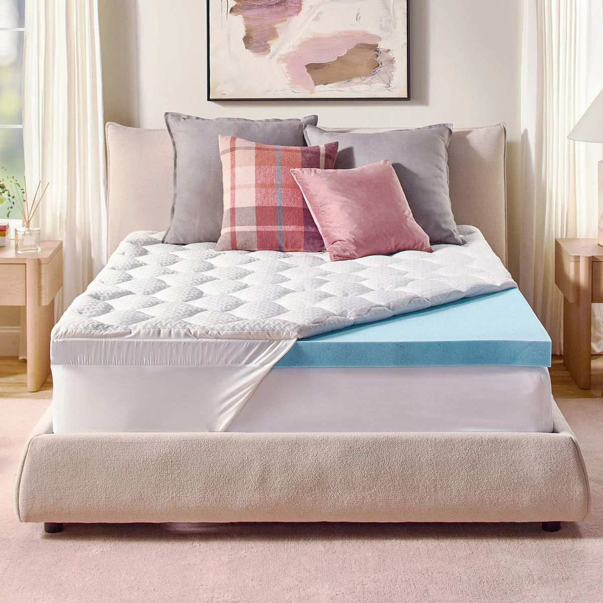 Novaform KING Pillow Top Gel Memory Foam Mattress Topper