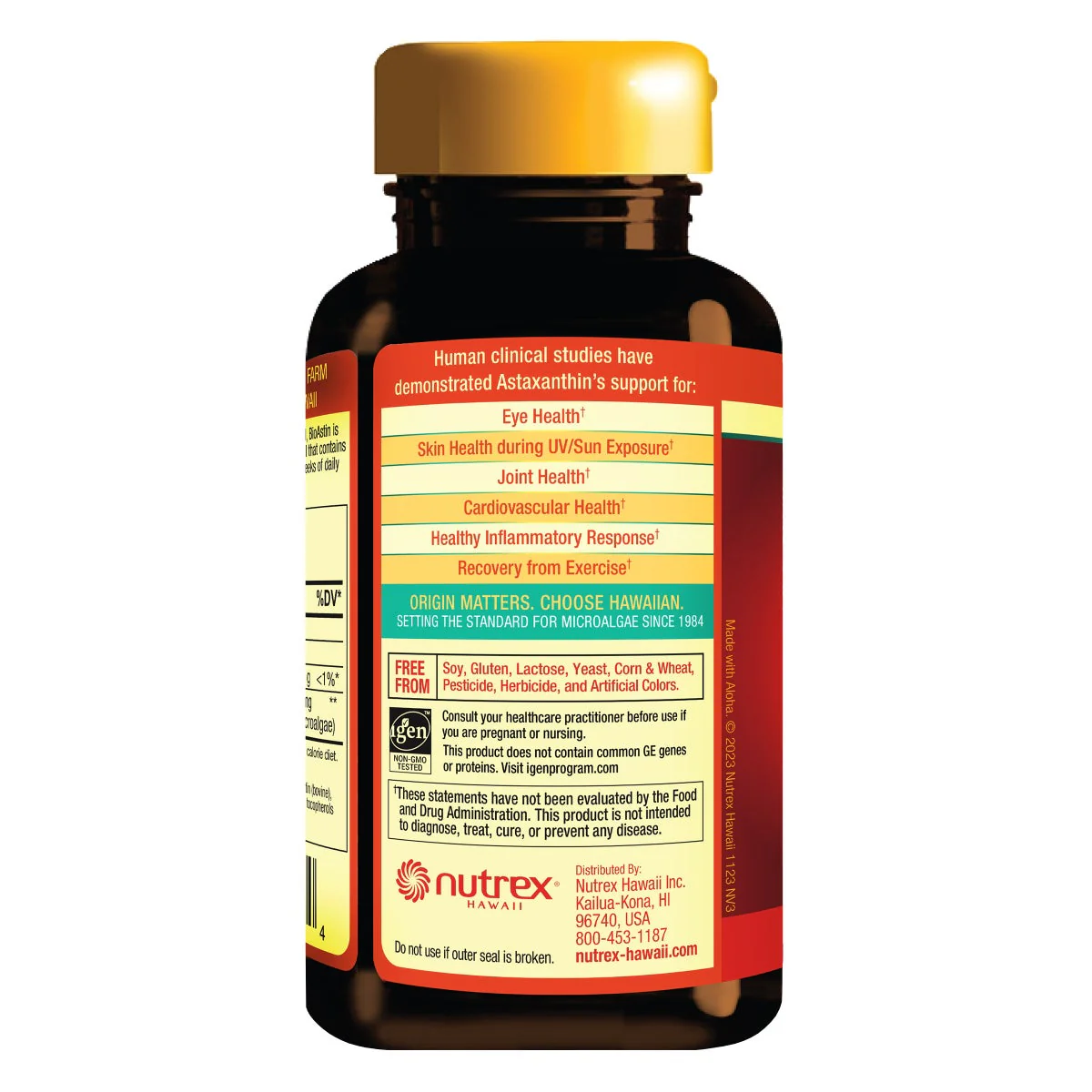 NEW - BioAstin Hawaiian Astaxanthin 12 mg, 120 Softgels - Image 2