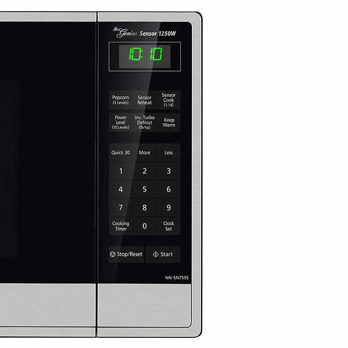 Like NEW - Panasonic 1.6CuFt Countertop Microwave with Genius Inverter Technology, NN-SN755S - Retail $179 - Image 4