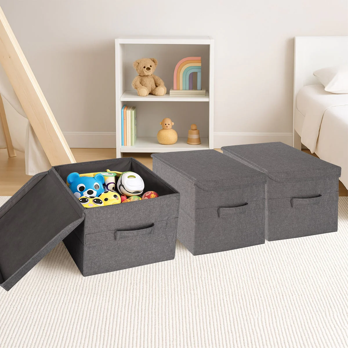Allspace Collapsible Fabric Storage Organizer, 3 Pack