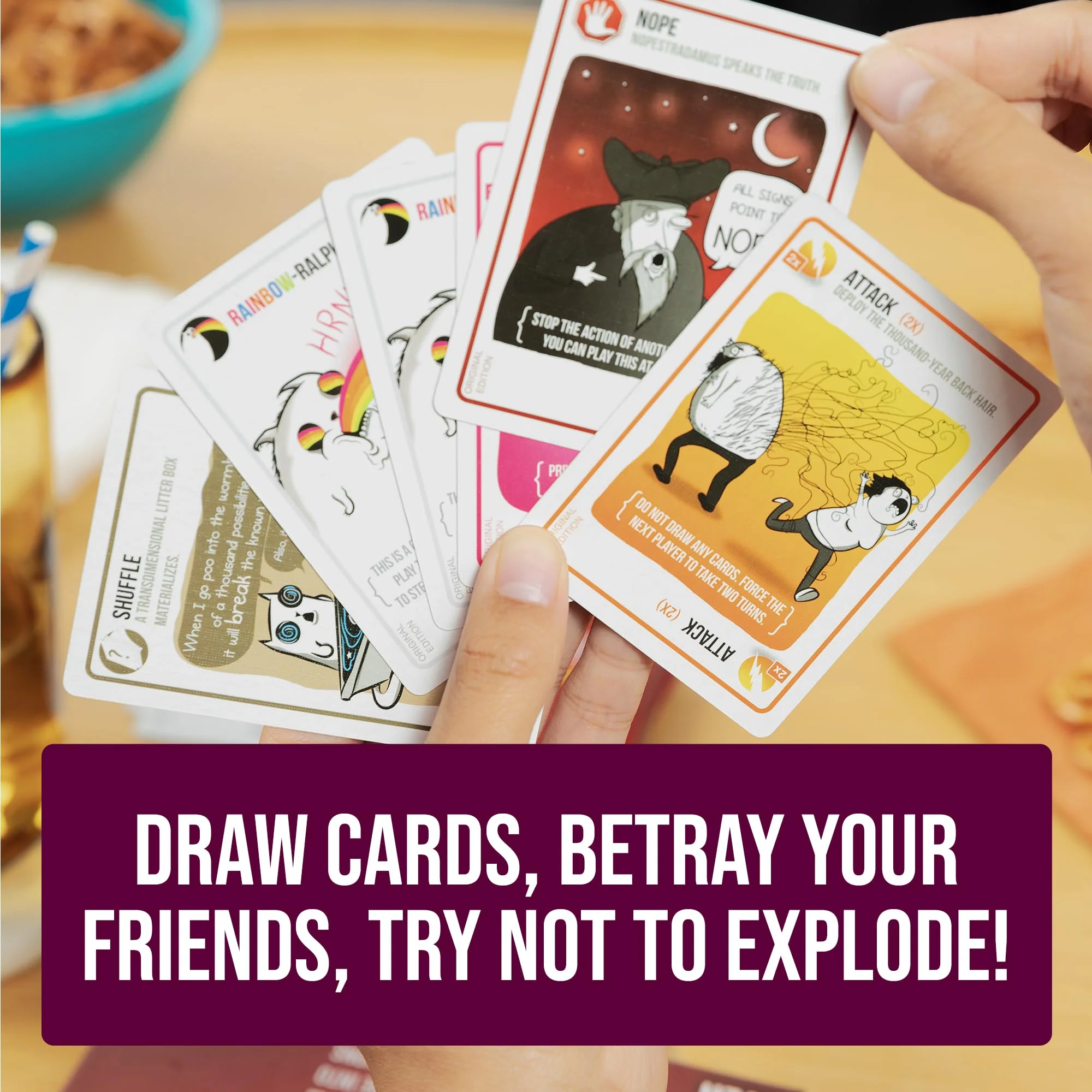 Exploding Kittens Party Pack - 2-10 Players - Ages 7+ - 15 Minutes to Play - Party & Family Card Game for Kids & Adults - Image 3