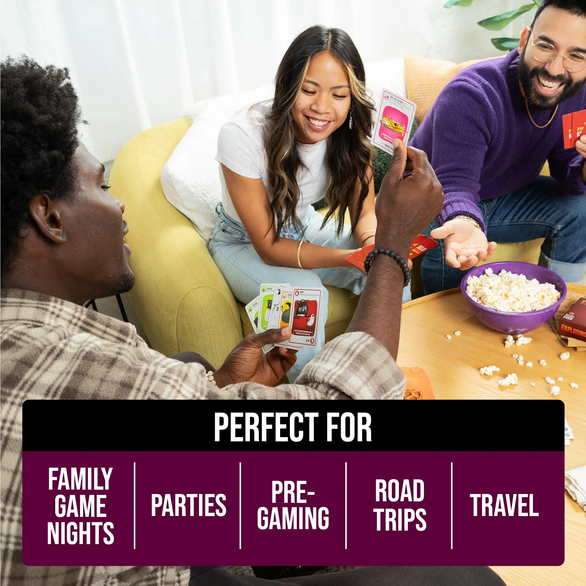 Exploding Kittens Party Pack - 2-10 Players - Ages 7+ - 15 Minutes to Play - Party & Family Card Game for Kids & Adults - Image 5