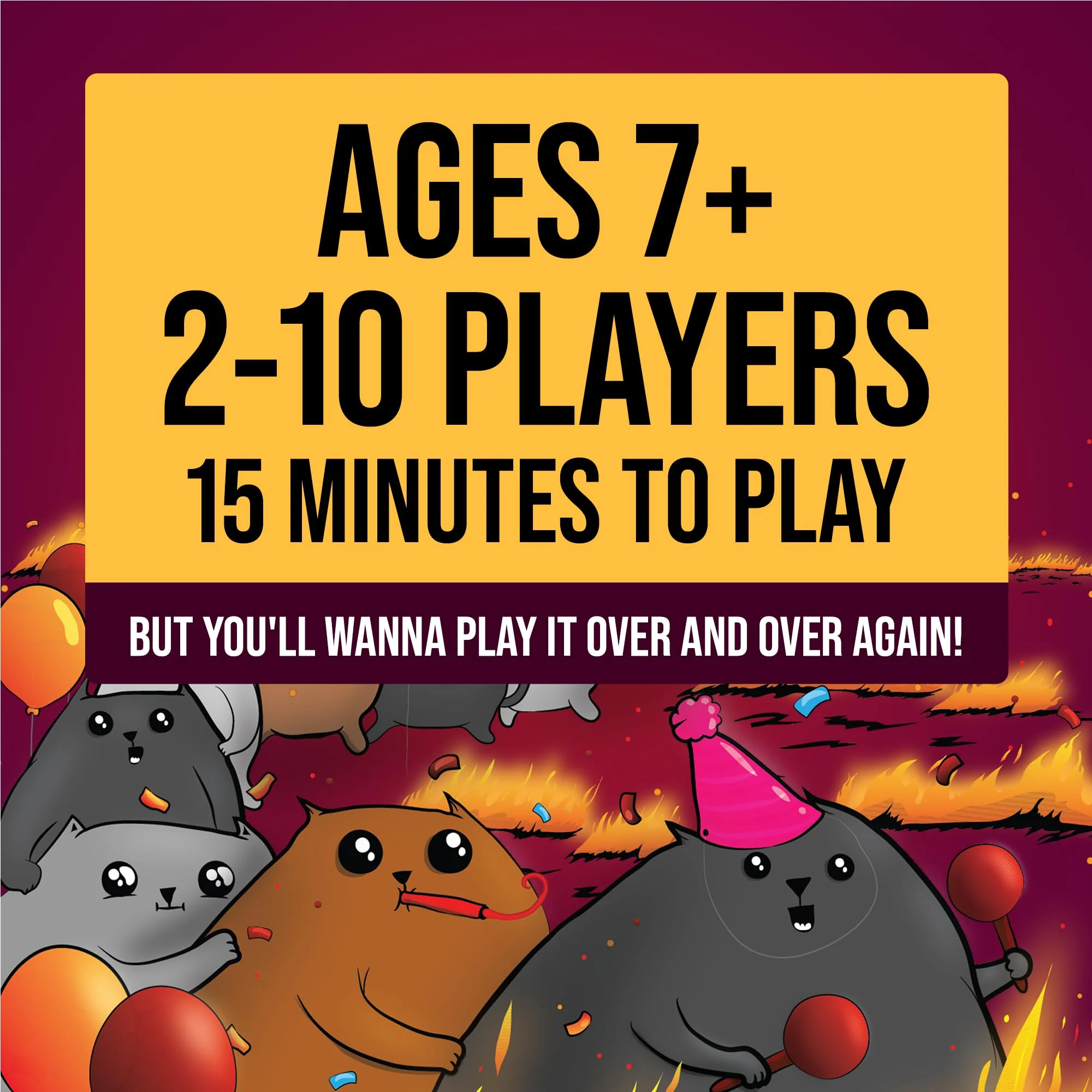 Exploding Kittens Party Pack - 2-10 Players - Ages 7+ - 15 Minutes to Play - Party & Family Card Game for Kids & Adults - Image 7