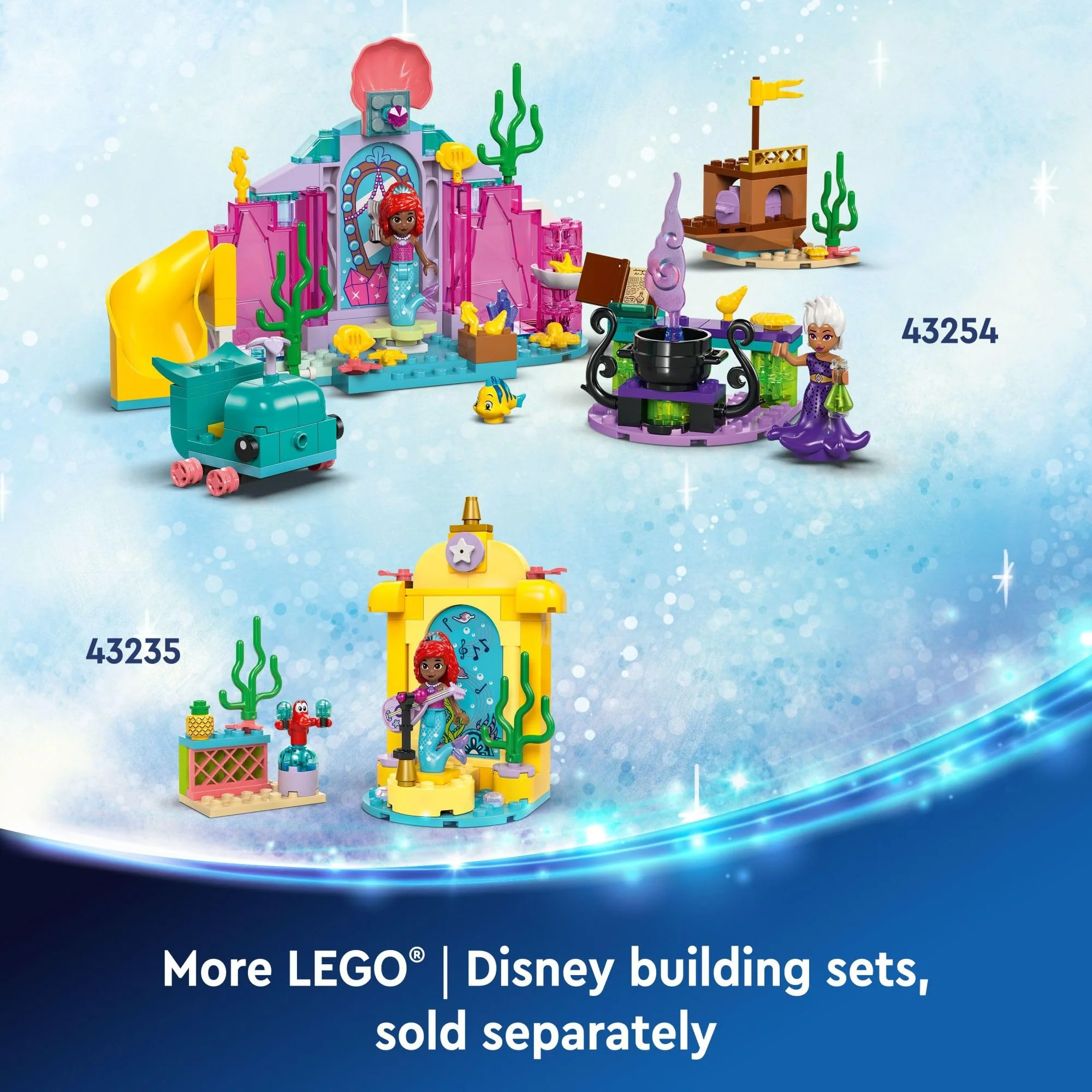 LEGO Disney Princess Ariel's Music Stage Building Toys - Pretend Play Little Mermaid Toys for Girls & Boys, Ages 4+ Years - Gift Ideas for Kids - 43235 - Image 6