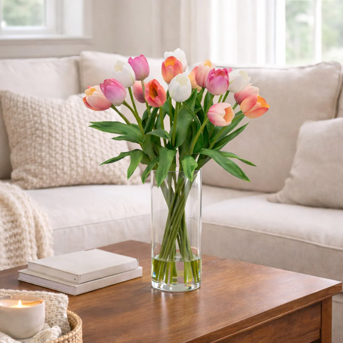Faux 20” Tulip Arrangement - Image 4