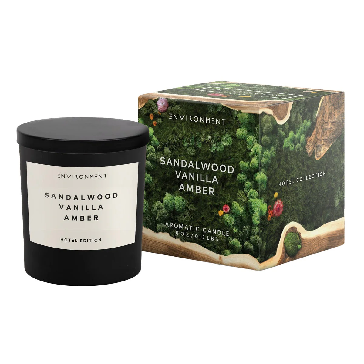 ENVIRONMENT 2-pack Resort Aromatics Candles, Sandalwood Vanilla Amber