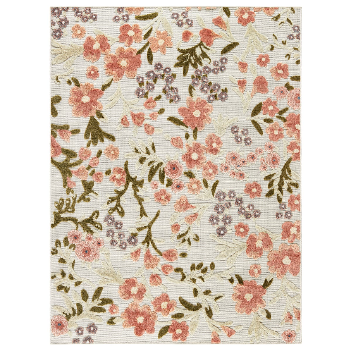 Draper James Indoor/Outdoor Area Rug, White Rose, 7'10" x 10'2" - Image 5