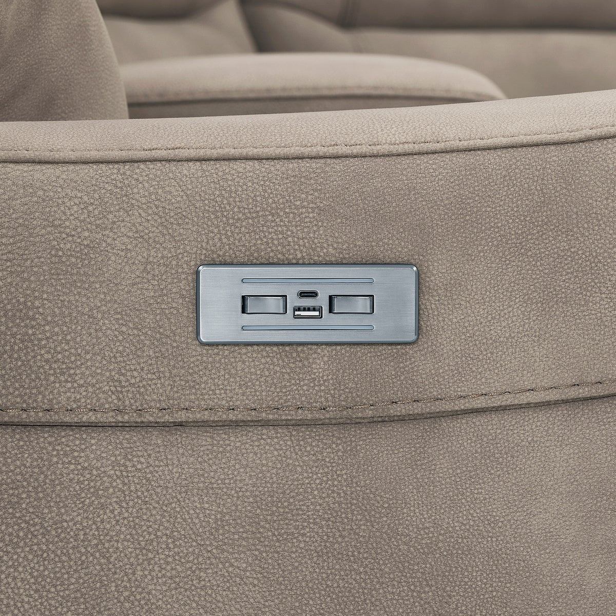 Barcalounger Carmelo Fabric Power Reclining Sectional with Power Headrests - Image 6