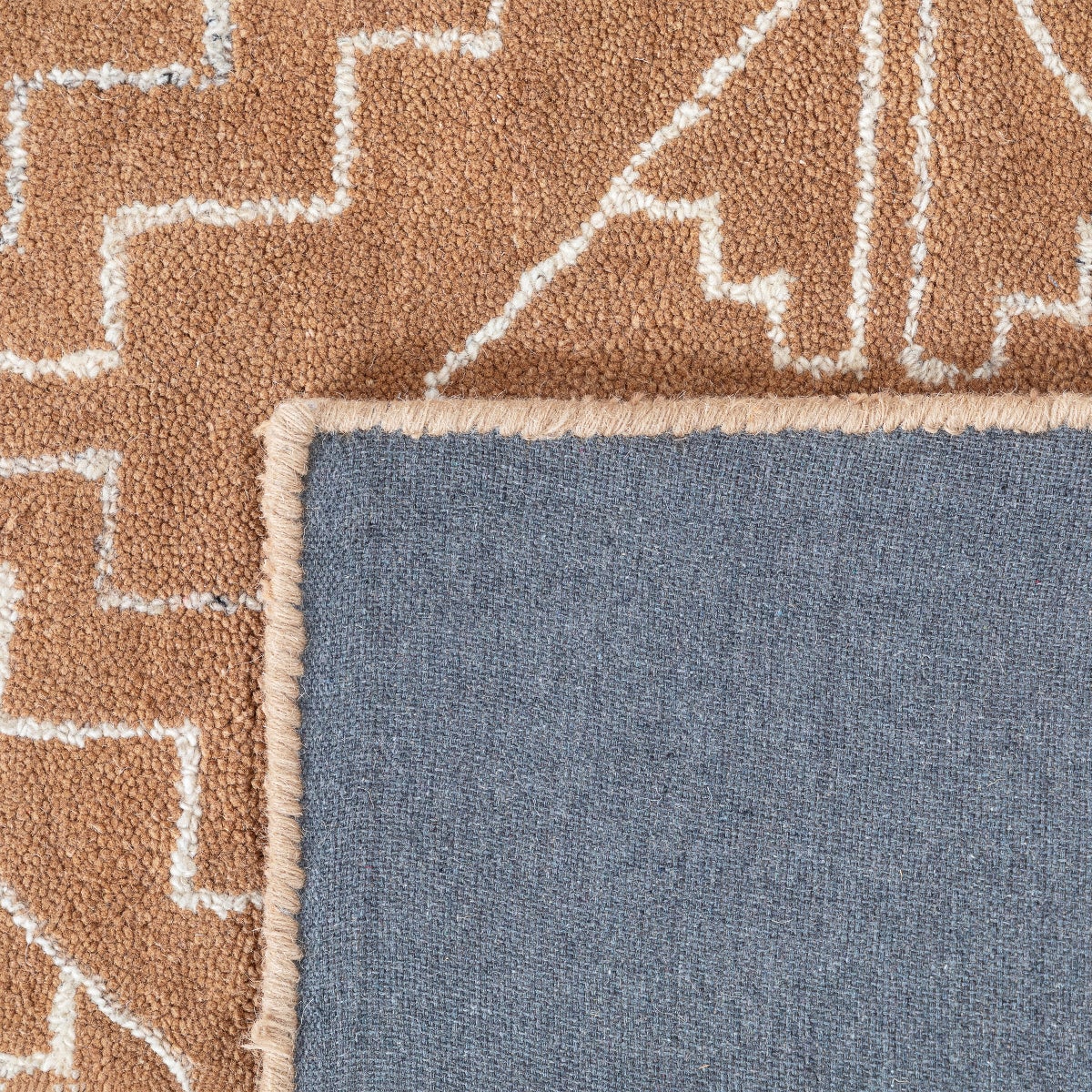 Obeetee Nomad Wool Area Rug Collection, Garima Rust, 5'x8' - Image 4