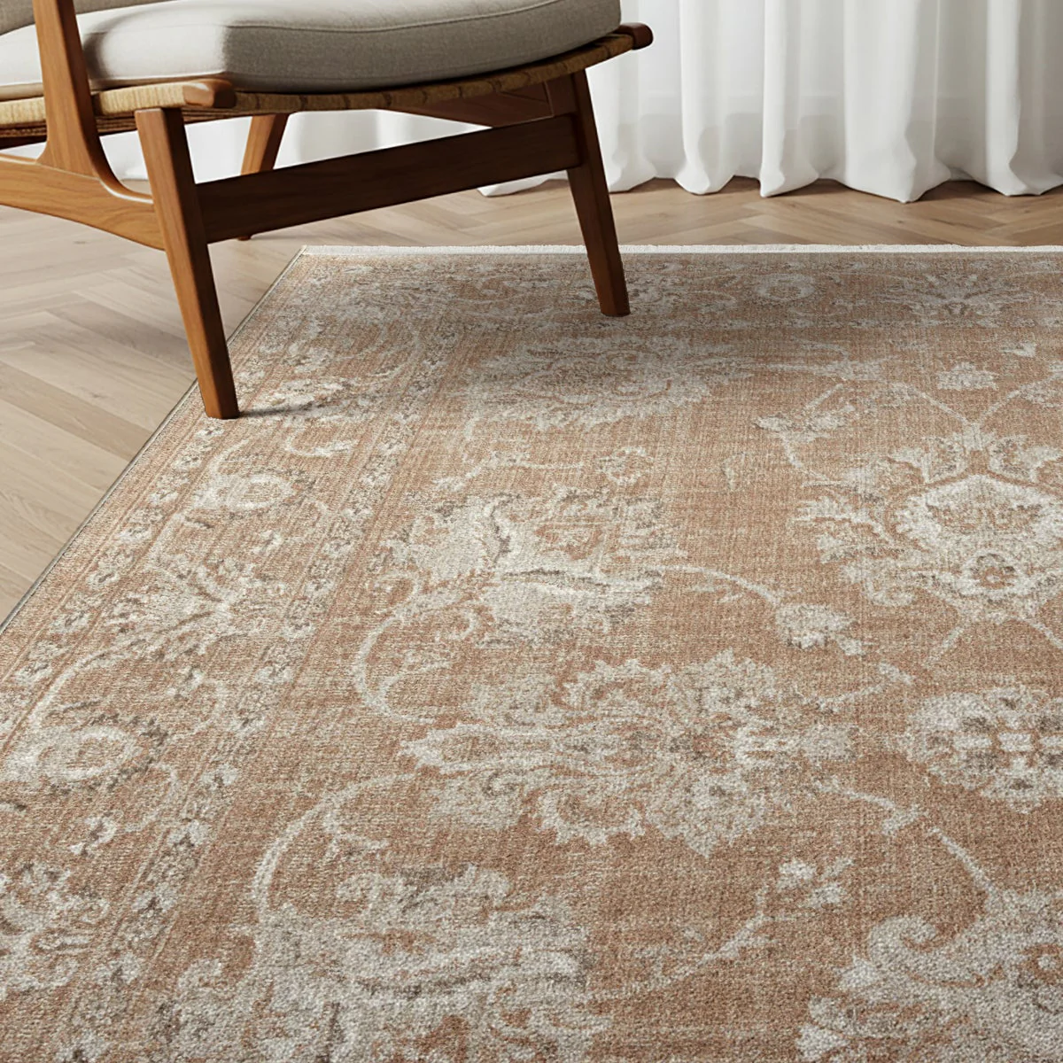 Berkshire Area Rug Collection, Lazare Terracotta, Rug Size: 6 ft. 6 in. x 9 ft. - Image 2
