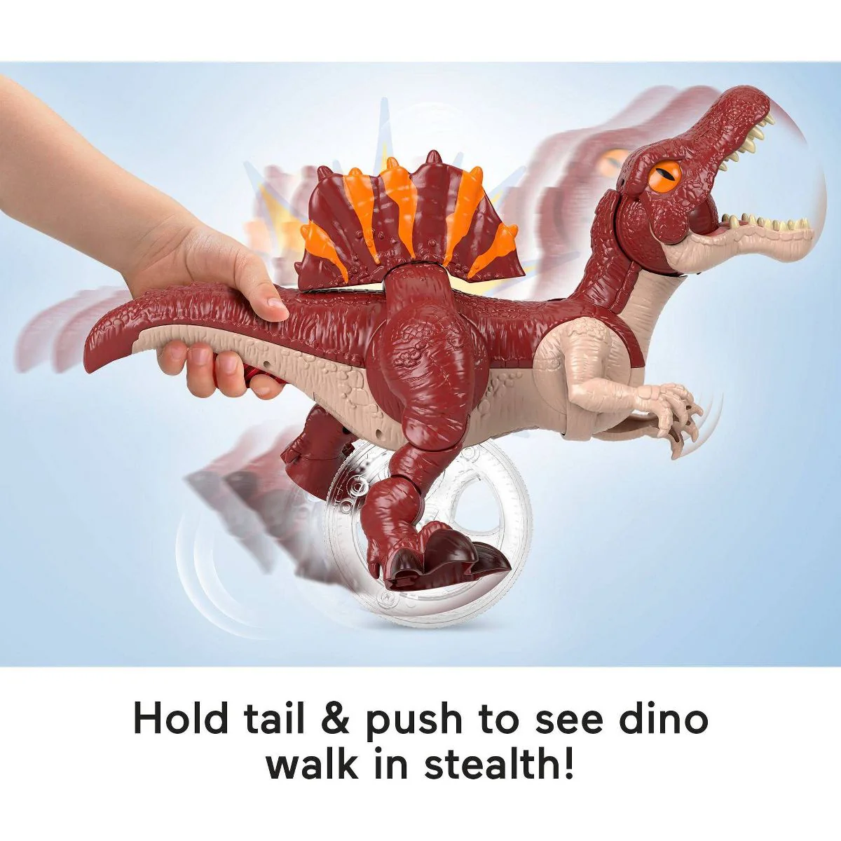 Fisher-Price Imaginext Jurassic World Rebirth Sprinting Spinosaurus Dinosaur Toy with Lunge and Chomp - Image 4