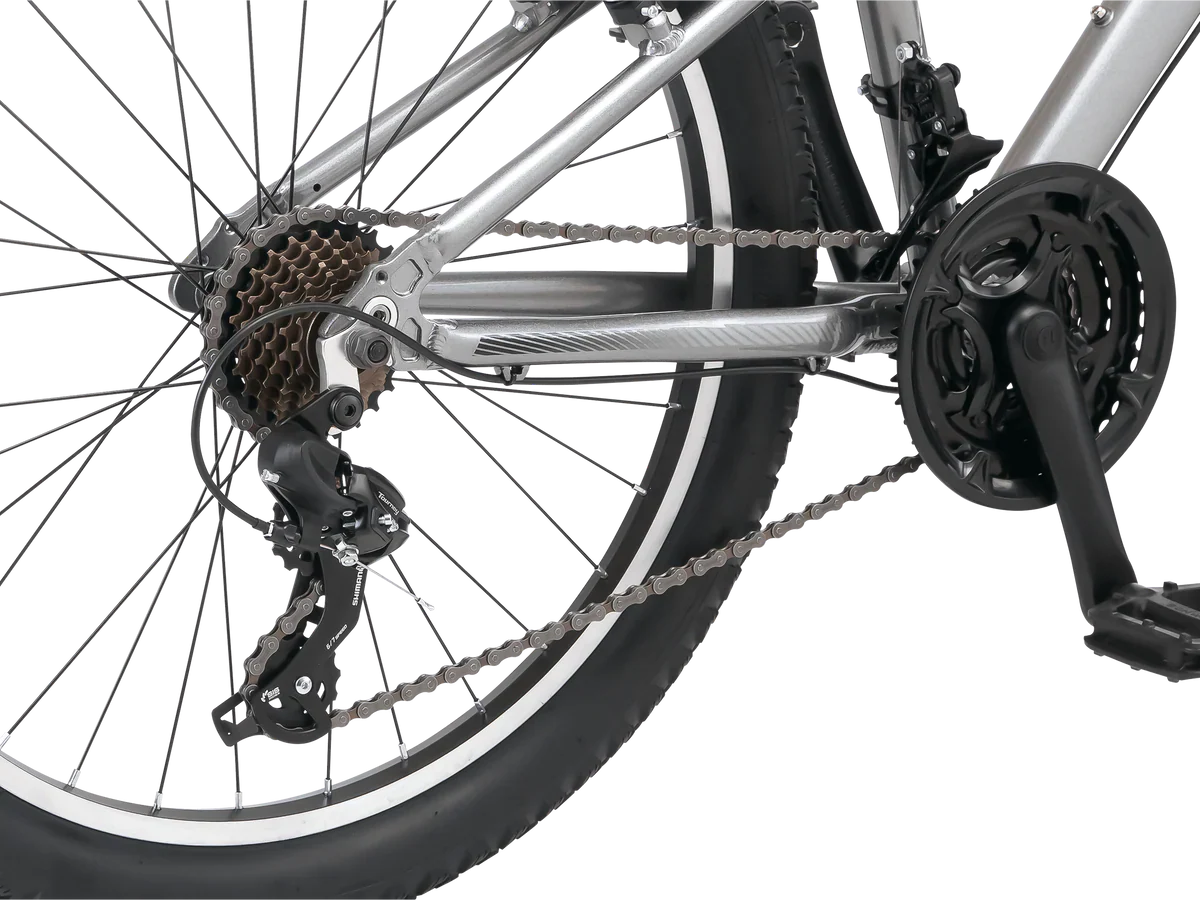 Schwinn Ranger Mountain Bike, 24 Inch Wheel, 21 Speeds, Silver - Image 4