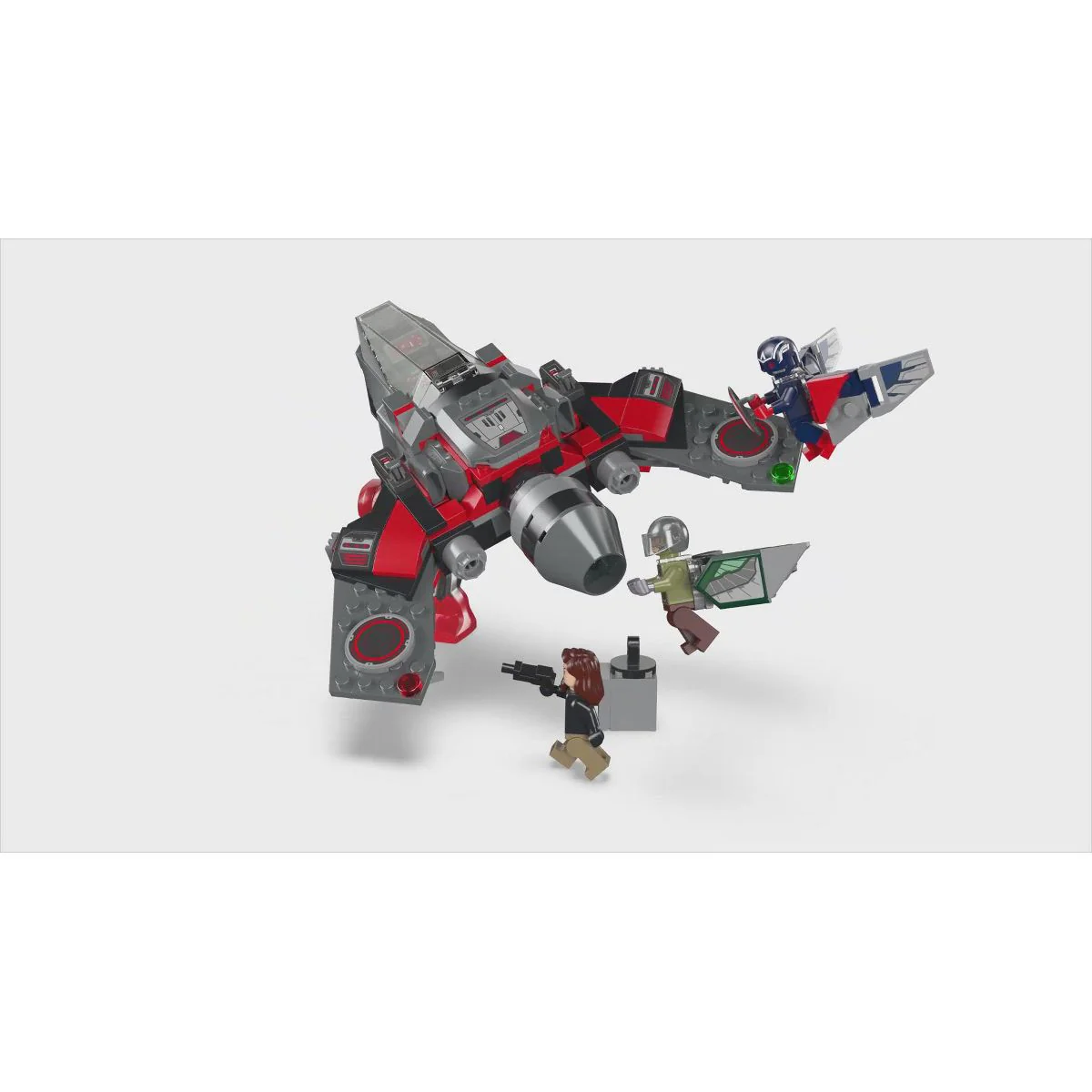 LEGO Marvel Captain America vs. Red Hulk Battle Super Hero Toy with Minifigures - Image 2